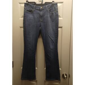 Lee Women's Size 14 Medium Wash Bootcut Mid-Rise Denim Blue Jeans